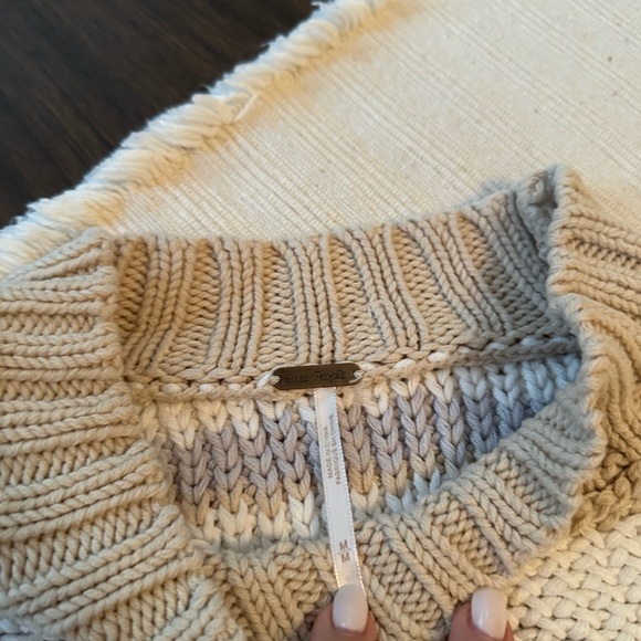 Free People Devon Cropped Striped Sweater - Picture 6 of 7